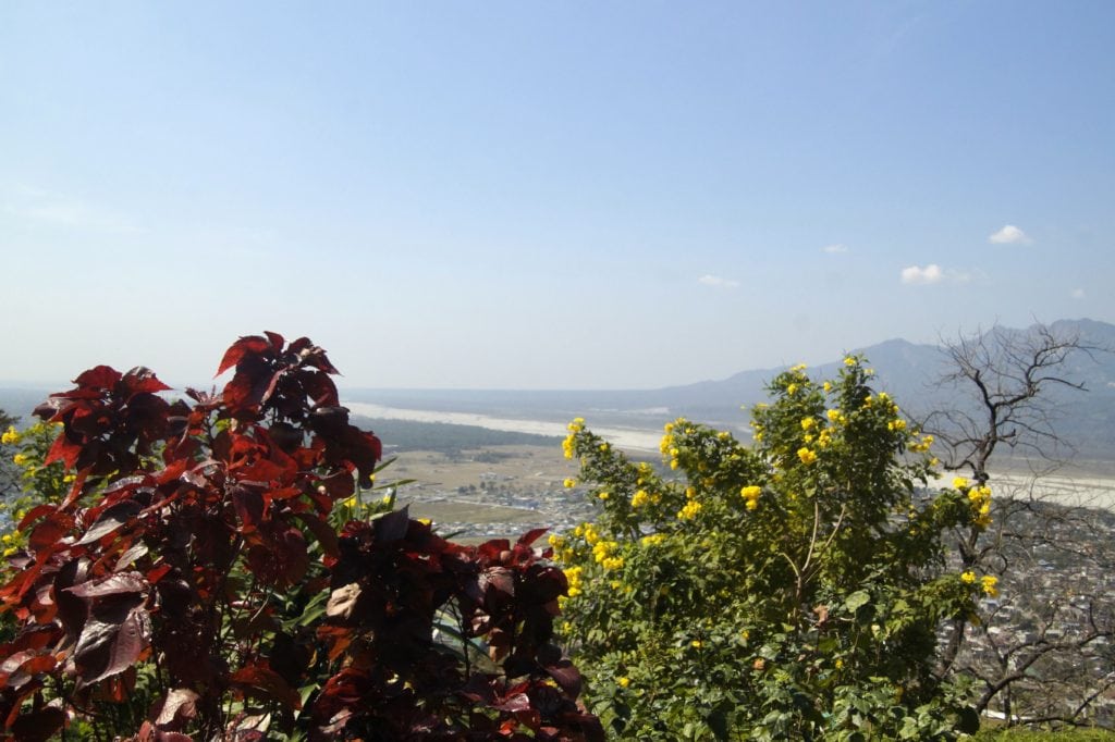 Beautiful landscape photography in Phuentsholing Town and Karbandi Monastery