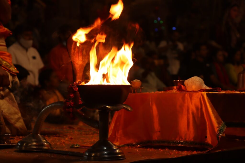 Ganga arti at Varanasi ghat
