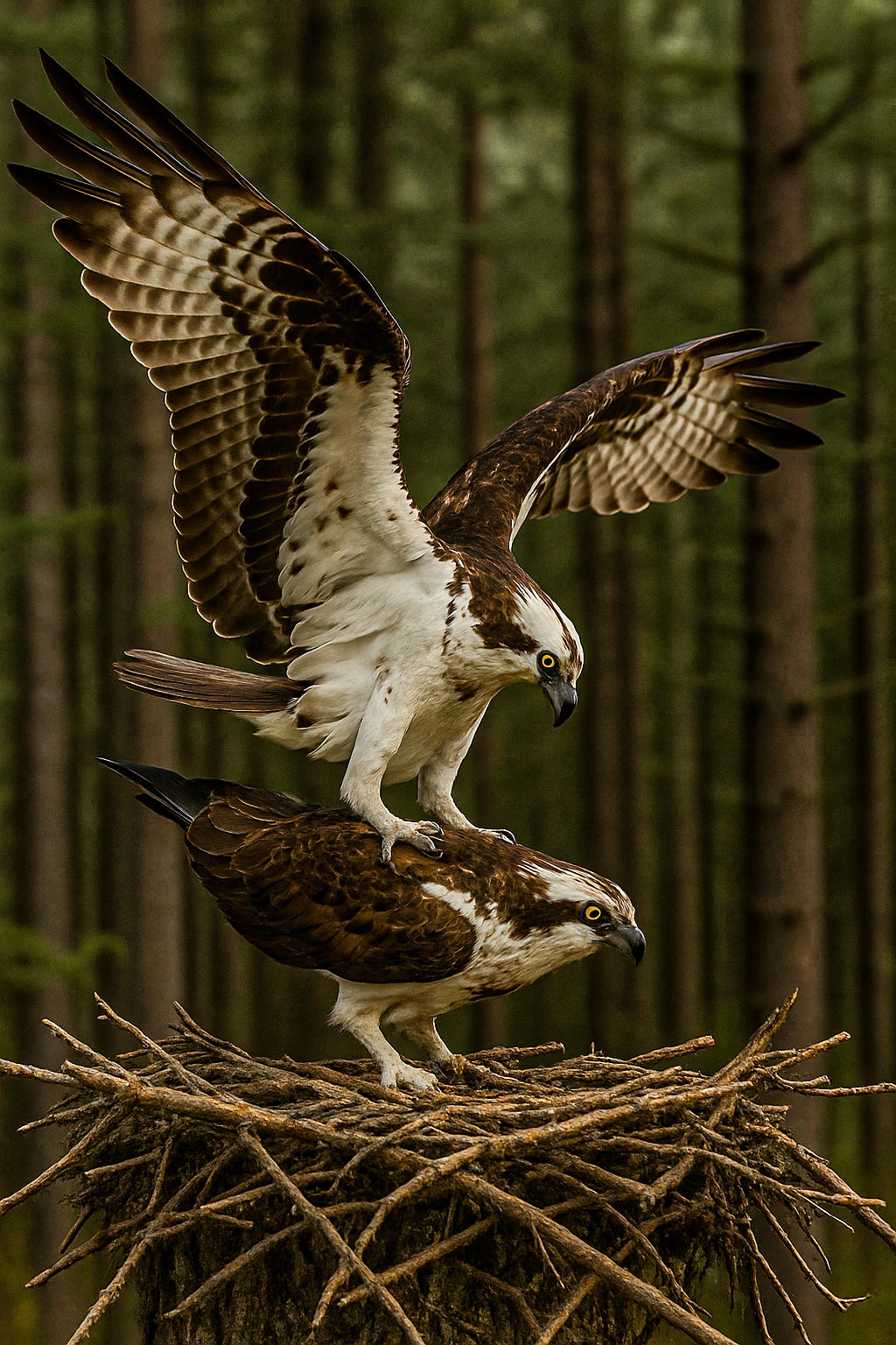 Osprey mating ritual