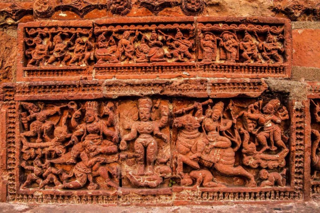 Hangseshwari Temple terracotta artwork photography