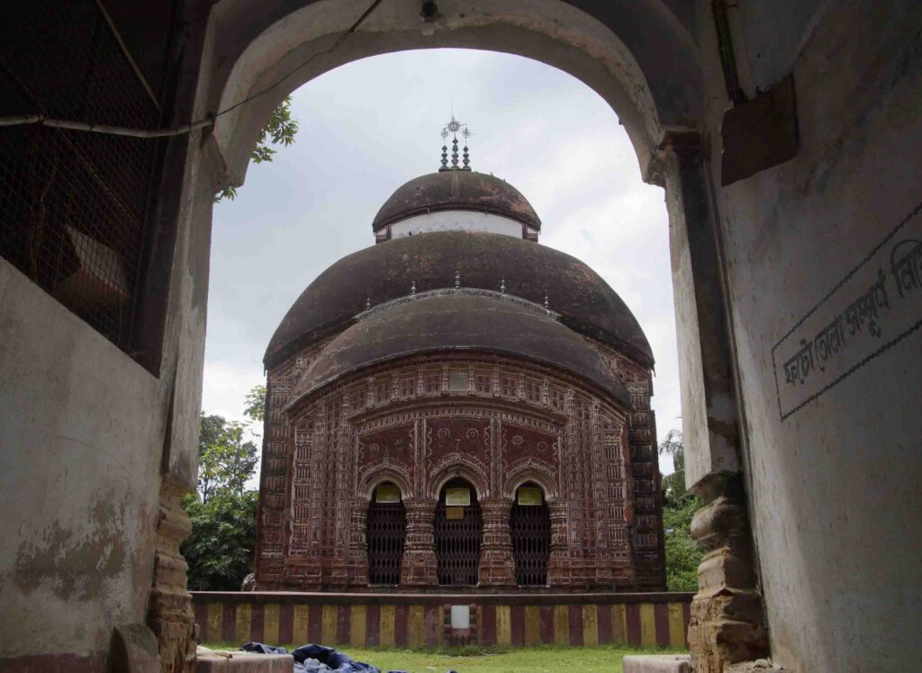 Radhagovindjiu temple with beautiful terracotta artwork photography in Antpur