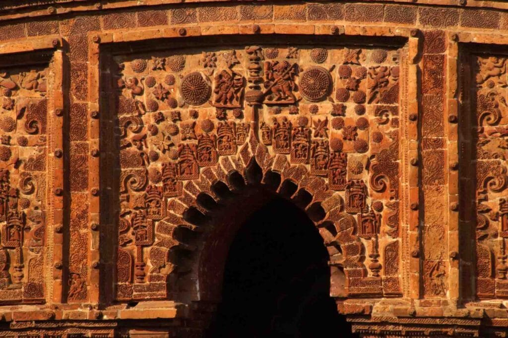 Hangseshwari Temple terracotta artwork photography
