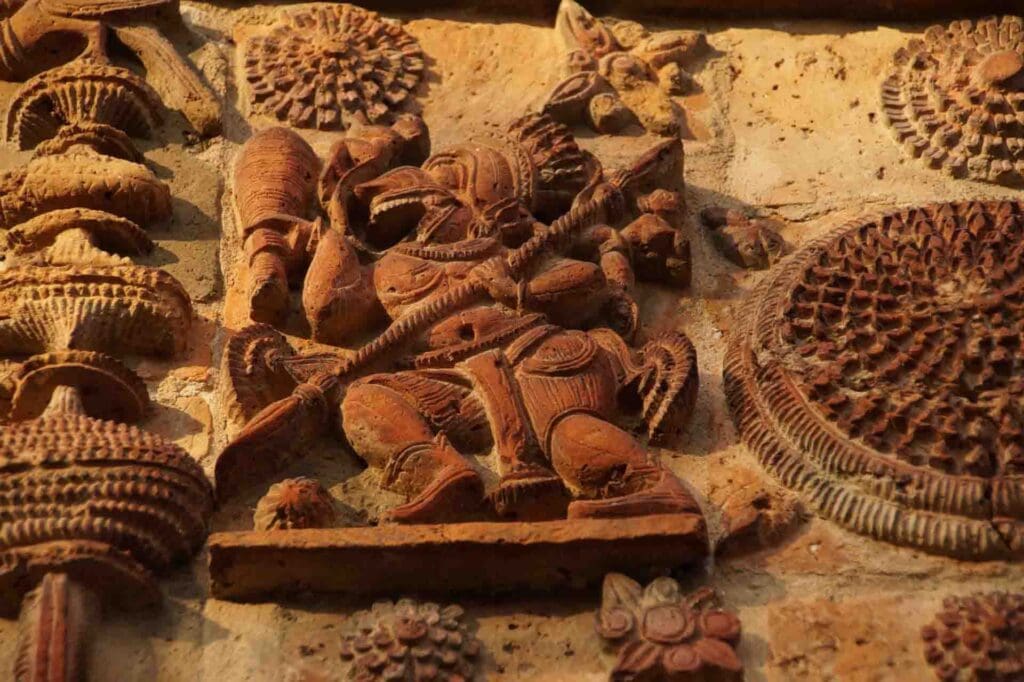 Hangseshwari Temple terracotta artwork photography