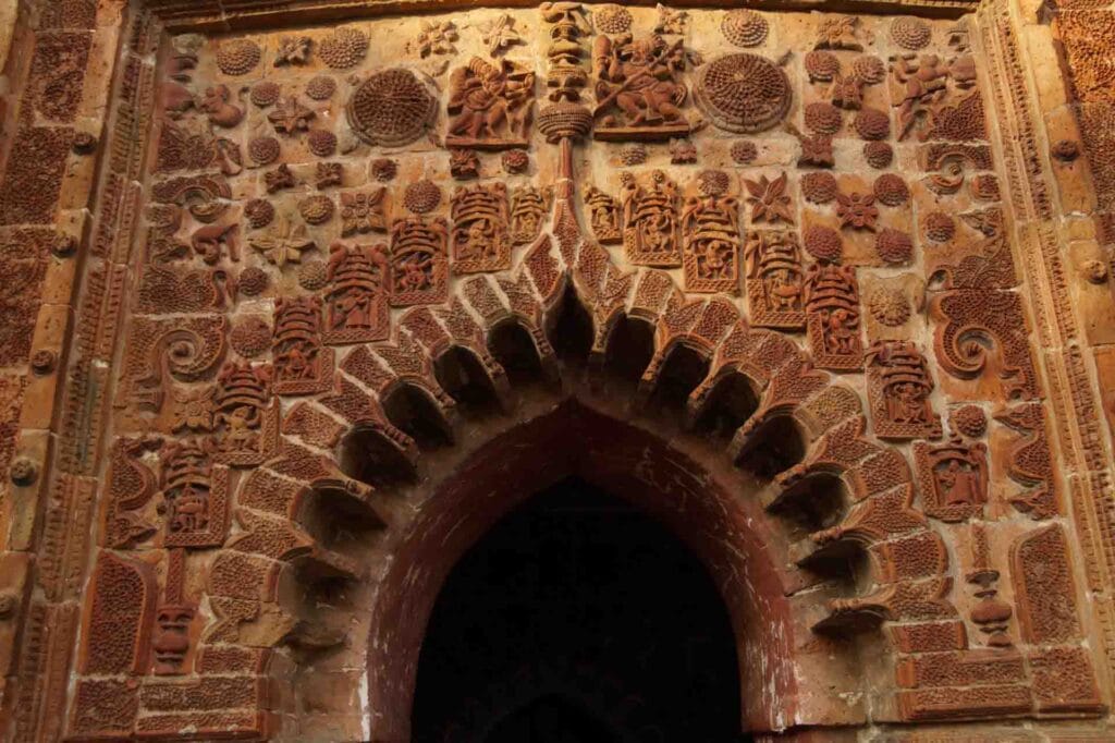 Hangseshwari Temple terracotta artwork photography