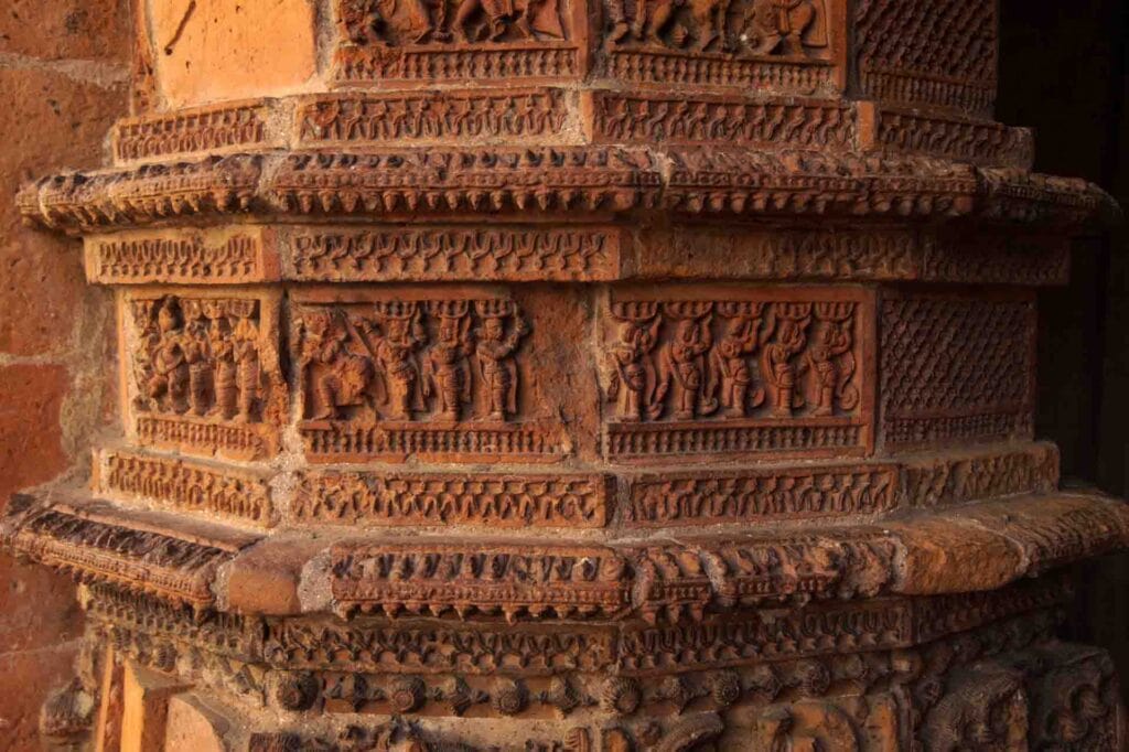 Hangseshwari Temple terracotta artwork photography