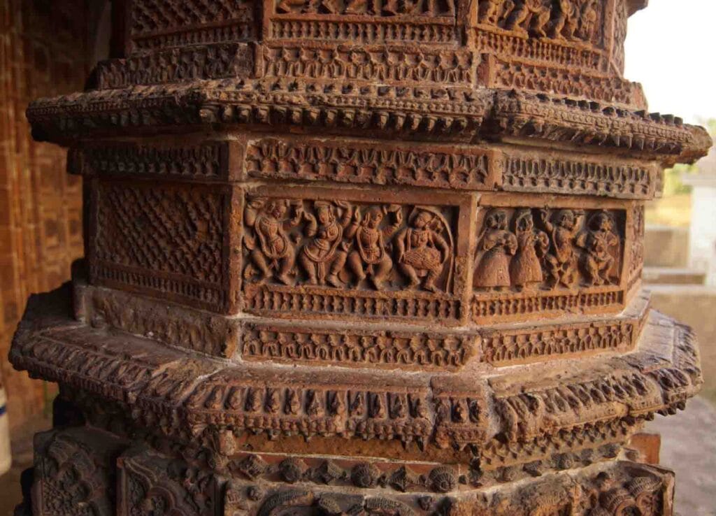 Hangseshwari Temple terracotta artwork photography