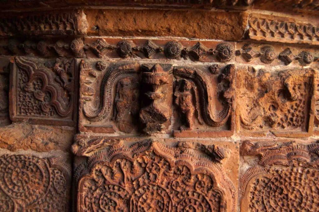 Hangseshwari Temple terracotta artwork photography