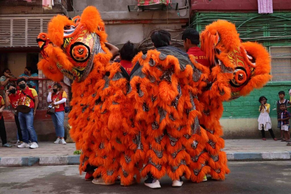 Photography of Chinese new year in Territy Bazar, Kolkata