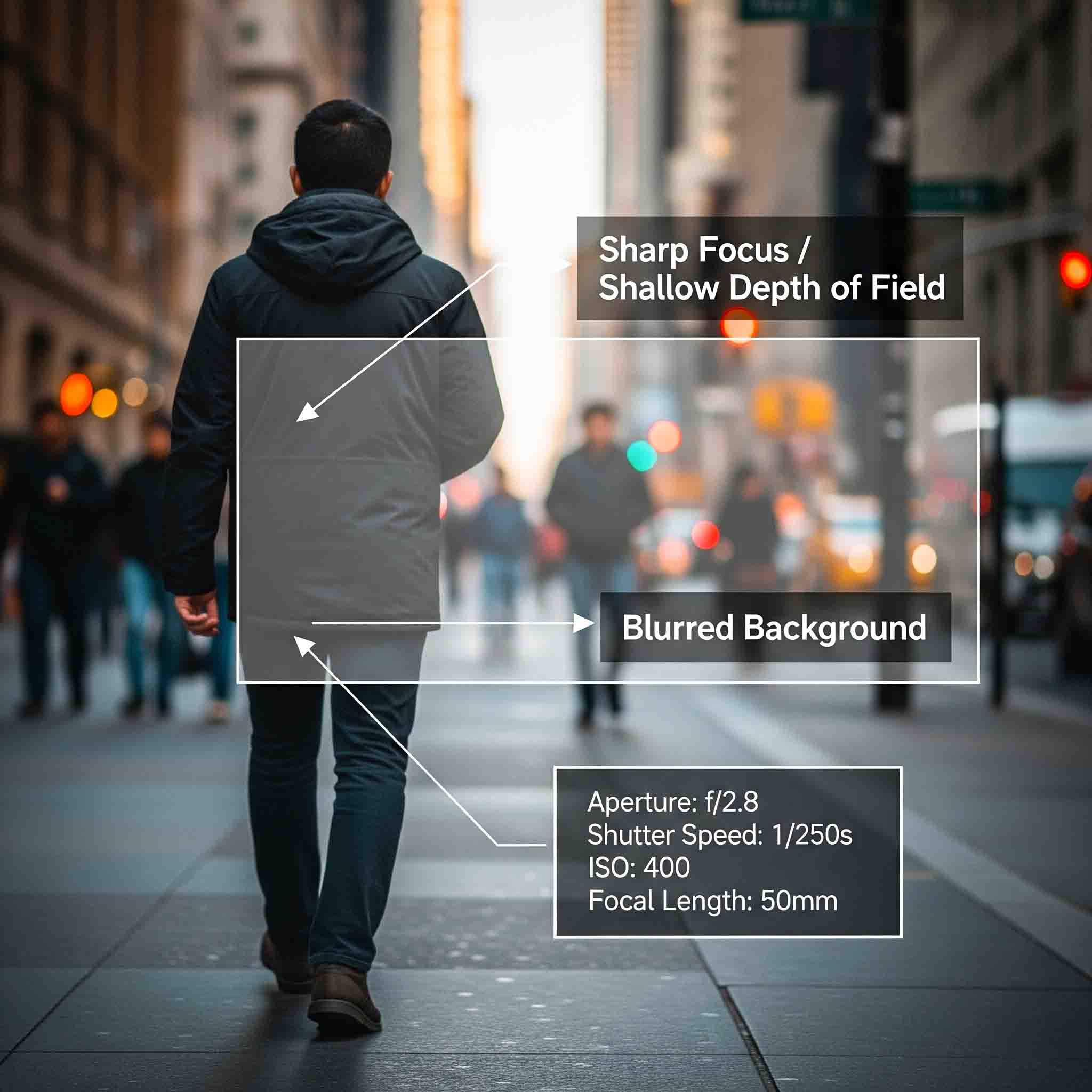 Depth of Field in Digital Photography and it is used in the blog street photography for beginners