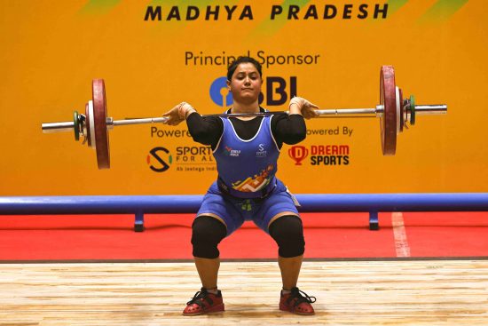 Weight Lifting (Woman) in Khelo India, 2022 Weight Lifting (Woman) in Khelo India, 2022